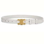 Black Leather Belt with Gold Buckle | Elegance & Versatility for All Occasions