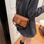 Minimalist Shoulder Bag for Women | Multi-layered Storage & Neutral Style