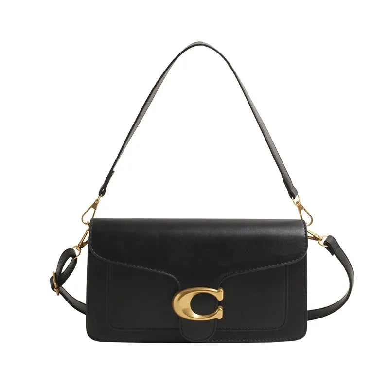Minimalist Shoulder Bag for Women | Multi-layered Storage & Neutral Style