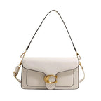Minimalist Shoulder Bag for Women | Multi-layered Storage & Neutral Style