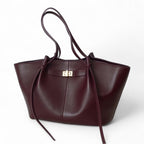 LYRA – Large Black PU Leather Handbag