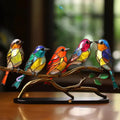 Handcrafted Bird Suncatcher | Stained Glass Window Decoration