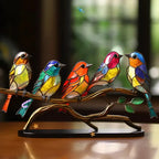 Handcrafted Bird Suncatcher | Stained Glass Window Decoration