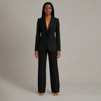 Christian | Ensemble de Costume Femme Chic avec Blazer Long Sur Mesure