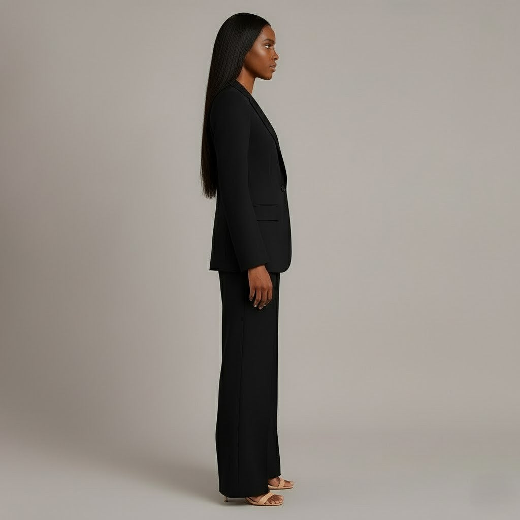 Christian | Ensemble de Costume Femme Chic avec Blazer Long Sur Mesure