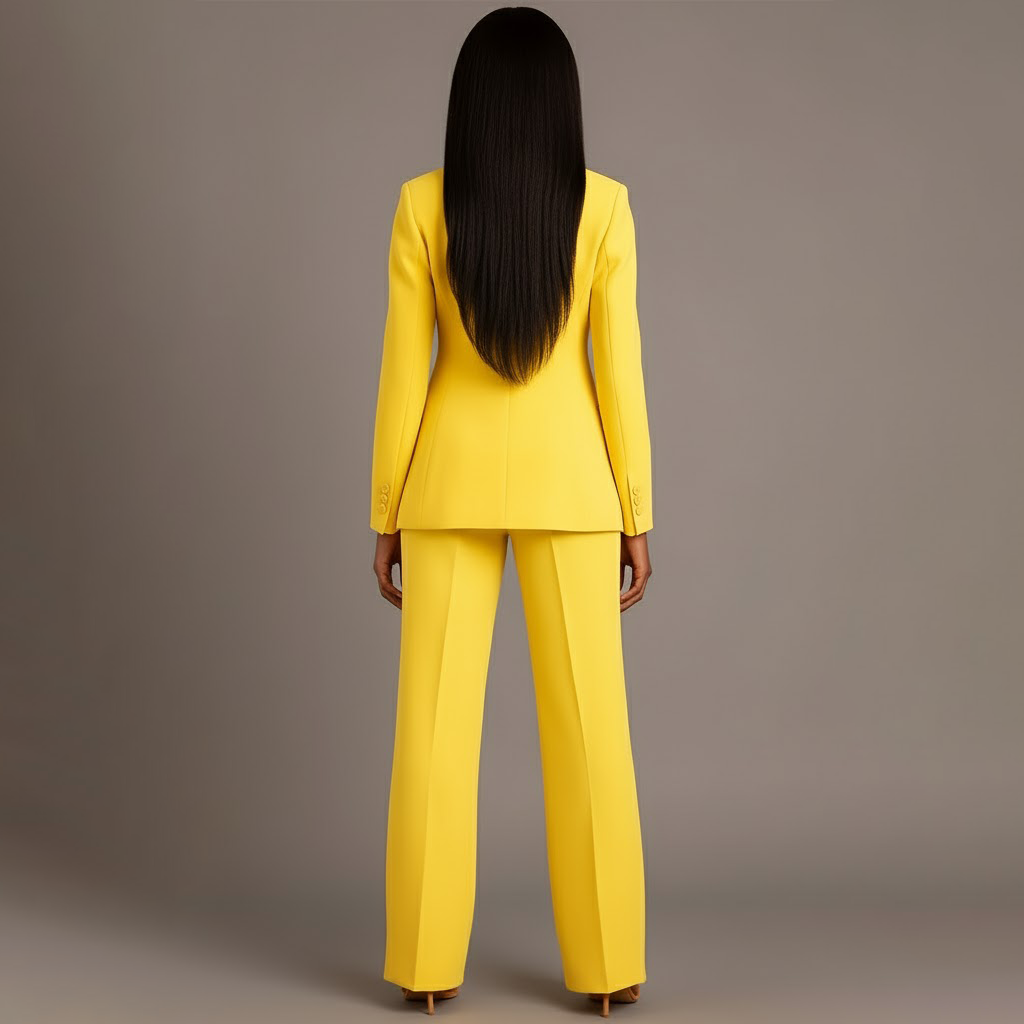 Christian | Ensemble de Costume Femme Chic avec Blazer Long Sur Mesure