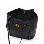 LYRA – Large Black PU Leather Handbag