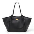 LYRA – Large Black PU Leather Handbag