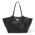 LYRA – Large Black PU Leather Handbag