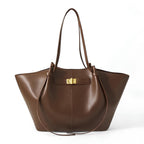 LYRA – Large Black PU Leather Handbag