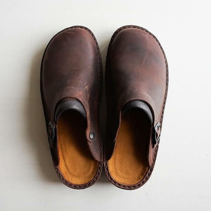 Premium Leather Slip-On Clogs - Comfortable, Stylish & Long-Lasting