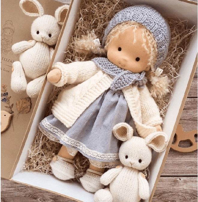 Cara | Waldorf-Style Wool Doll – Soft, Durable & Handcrafted