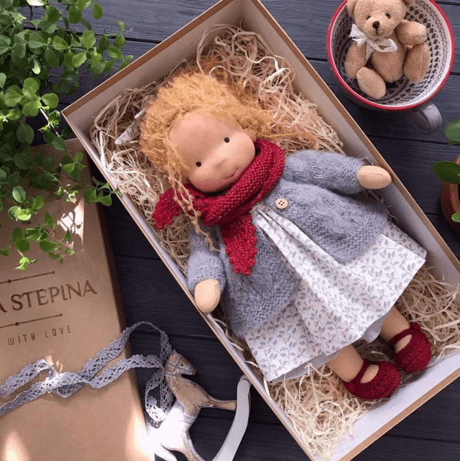 Cara | Waldorf-Style Wool Doll – Soft, Durable & Handcrafted