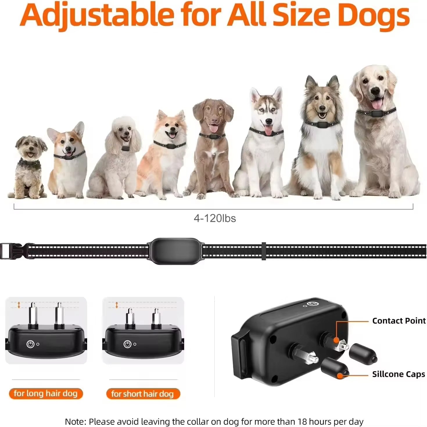 Electric Dog Training Collar with Remote Control, Waterproof, 16 Adjustable Shock Levels, 1000m Range, Beep & Vibration Modes- Mansuri