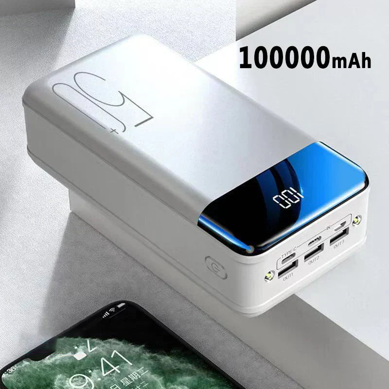 100,000mAh Ultra-High Capacity External Battery